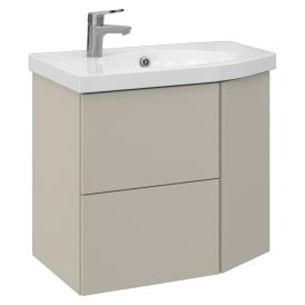 Allaskaappi Temal Mondo matta greige 72,5 x 45 x 64 cm, 2 ltk + 1 ovi, viiste oikealla
