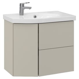 Allaskaappi Temal Mondo matta greige 72,5 x 45 x 64 cm, 2 ltk + 1 ovi, viiste vasemmalla