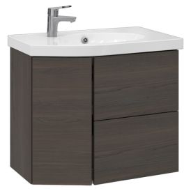 Allaskaappi Temal Mondo ruskea saarni 72,5 x 45 x 64 cm, 2 ltk + 1 ovi, viiste vasemmalla