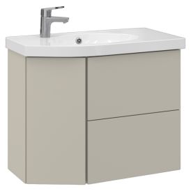 Allaskaappi Temal Mondo matta greige 77,5 x 40 x 64 cm, 2 ltk + 1 ovi, viiste vasemmalla