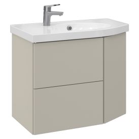 Allaskaappi Temal Mondo matta greige 77,5 x 45 x 64 cm, 2 ltk + 1 ovi, viiste oikealla