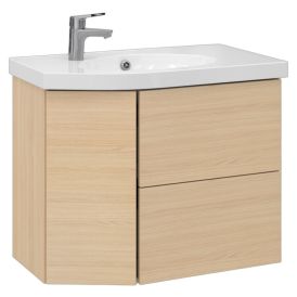 Allaskaappi Temal Mondo vaalea tammi 77,5 x 45 x 64 cm, 2 ltk + 1 ovi, viiste vasemmalla