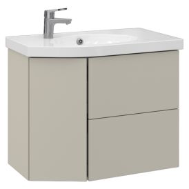 Allaskaappi Temal Mondo matta greige 77,5 x 45 x 64 cm, 2 ltk + 1 ovi, viiste vasemmalla