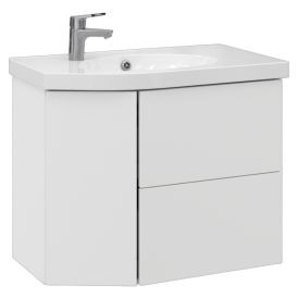 Allaskaappi Temal Mondo mattavalkoinen 77,5 x 45 x 64 cm, 2 ltk + 1 ovi, viiste vasemmalla