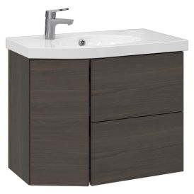 Allaskaappi Temal Mondo ruskea saarni 77,5 x 45 x 64 cm, 2 ltk + 1 ovi, viiste vasemmalla