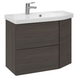 Allaskaappi Temal Mondo ruskea saarni 82,5 x 40 x 64 cm, 2 ltk + 1 ovi, viiste oikealla