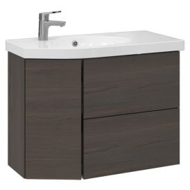Allaskaappi Temal Mondo ruskea saarni 82,5 x 40 x 64 cm, 2 ltk + 1 ovi, viiste vasemmalla