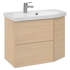 Allaskaappi Temal Mondo vaalea tammi 82,5 x 45 x 64 cm, 2 ltk + 1 ovi, viiste oikealla
