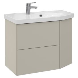 Allaskaappi Temal Mondo matta greige 82,5 x 45 x 64 cm, 2 ltk + 1 ovi, viiste oikealla