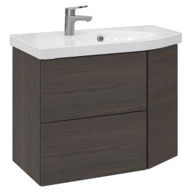 Allaskaappi Temal Mondo ruskea saarni 82,5 x 45 x 64 cm, 2 ltk + 1 ovi, viiste oikealla