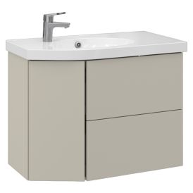 Allaskaappi Temal Mondo matta greige 82,5 x 45 x 64 cm, 2 ltk + 1 ovi, viiste vasemmalla