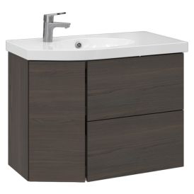 Allaskaappi Temal Mondo ruskea saarni 82,5 x 45 x 64 cm, 2 ltk + 1 ovi, viiste vasemmalla