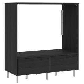 Pesukonekaappi Temal Ergo Double musta puu 124 x 60 x 128,5 cm