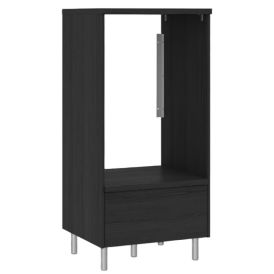Pesukonekaappi Temal Ergo Single musta puu 65 x 60 x 128,5 cm