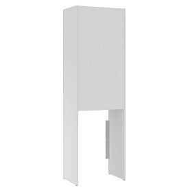 Pesukonekaappi Temal Ergo Store mattavalkoinen 65 x 58 x 210,8 cm