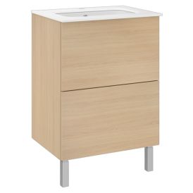 Allaskaappi Temal Ilona 1 vaalea tammi 61 x 45 x 90 cm