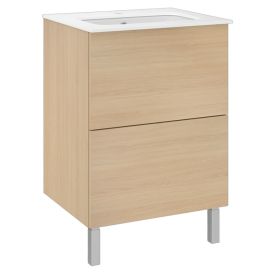 Allaskaappi Temal Ilona 2 vaalea tammi 61 x 50 x 90 cm