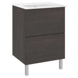 Allaskaappi Temal Ilona 2 ruskea saarni 61 x 50 x 90 cm