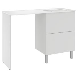 Pesukonetasokokonaisuus Temal Ilona 3 mattavalkoinen 125 x 45 x 90 cm, oikea