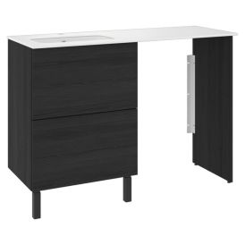 Pesukonetasokokonaisuus Temal Ilona 3 musta puu 125 x 45 x 90 cm, vasen