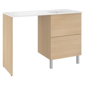 Pesukonetasokokonaisuus Temal Ilona 4 vaalea tammi 125 x 50 x 90 cm, oikea