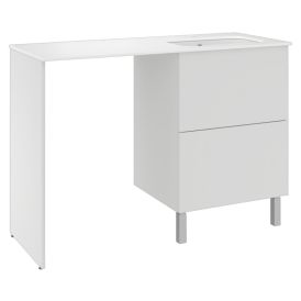Pesukonetasokokonaisuus Temal Ilona 4 mattavalkoinen 125 x 50 x 90 cm, oikea