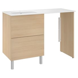 Pesukonetasokokonaisuus Temal Ilona 4 vaalea tammi 125 x 50 x 90 cm, vasen