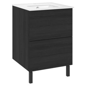 Allaskaappi Temal Ilona 5 musta puu 61 x 60 x 90 cm