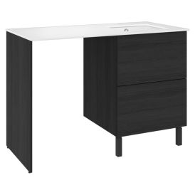 Pesukonetasokokonaisuus Temal Ilona 6 musta puu 125 x 60 x 90 cm, oikea