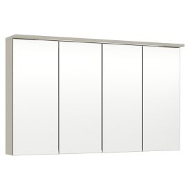 LED-peilikaappi Temal Unic matta greige 120 x 20 x 72,7 cm, 4 ovea