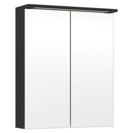 LED-peilikaappi Temal Unic musta puu 50 x 20 x 72,7 cm, 2 ovea
