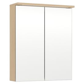 LED-peilikaappi Temal Unic vaalea tammi 55 x 20 x 72,7 cm, 2 ovea
