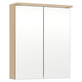 LED-peilikaappi Temal Unic vaalea tammi 60 x 20 x 72,7 cm, 2 ovea