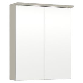 LED-peilikaappi Temal Unic matta greige 60 x 20 x 72,7 cm, 2 ovea