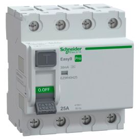 Vikavirtasuojakytkin Schneider Electric Easy9 Pro RCCB 4P 25A 30mA A