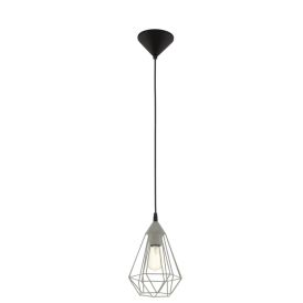 Riippuvalaisin Eglo Tarbes 1-os harmaa Ø 17,5 x 110 cm