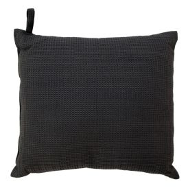 Vohvelisaunatyyny Emendo tummanharmaa 30 x 27 cm