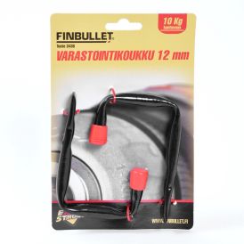 Varastointikoukku Finbullet musta 2 kpl/pkt