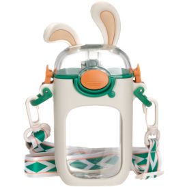 Juomapullo Atom Pupu 400 ml vihreävalkoinen