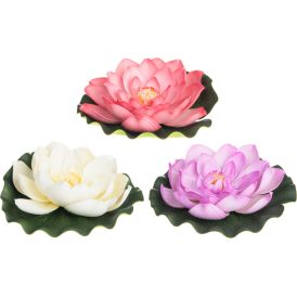 Lotuskukka kelluva 21 cm lajitelma
