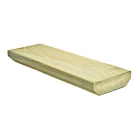 Terassilauta kyllästetty vihreä 28 x 95 mm viiste (per metri)