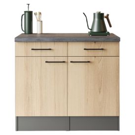 Alakaappikokonaisuus Respekta Oliver artisan tammi 100 cm, 2 laatikkoa + 2 ovea