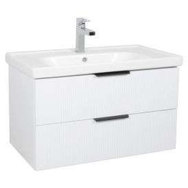 Allaskaappi Aqua Rodos Wave mattavalkoinen 80 x 45 x 49,5 cm