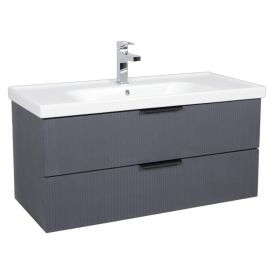Allaskaappi Aqua Rodos Wave mattaharmaa 100 x 45 x 49,5 cm