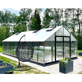 Kasvihuone Ecoslider Lux DD 4 33,2 m²
