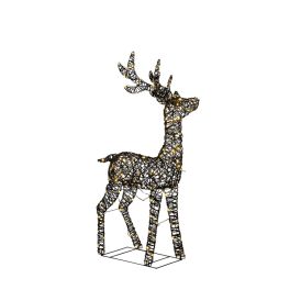 Joulukoriste Konstsmide rottinkiporo 160 x LED ruskea 130 cm