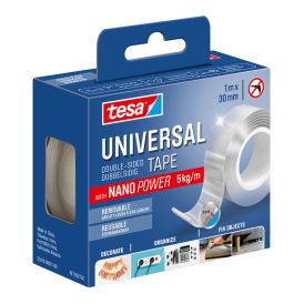 Kaksipuolinen teippi Tesa Nano Power 1 m x 30 mm