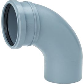 Kulmayhde Uponor HTP pyöristetty harmaa Ø 110 mm 88,5°