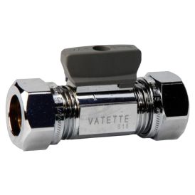 Kuulasulkuventtiili kahvalla Vatette kromi Ø 12 x Ø 10 mm