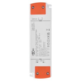 LED-muuntaja Axxel 30 W himmennettävä valkoinen 15,8 x 4,6 x 1,8 cm IP20
